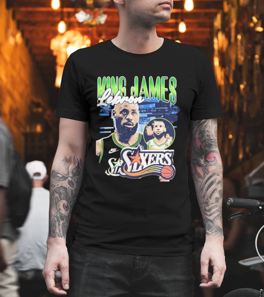 LeBron King James Sixers Philadelphia 76ers NBA Basketball Nike T-Shirt