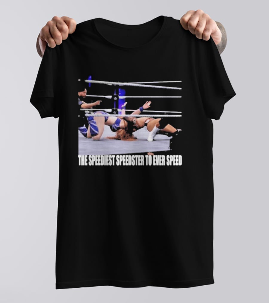 Wrensday Evolved The Speediest Speedster Wrestling Action Sequence T-Shirt