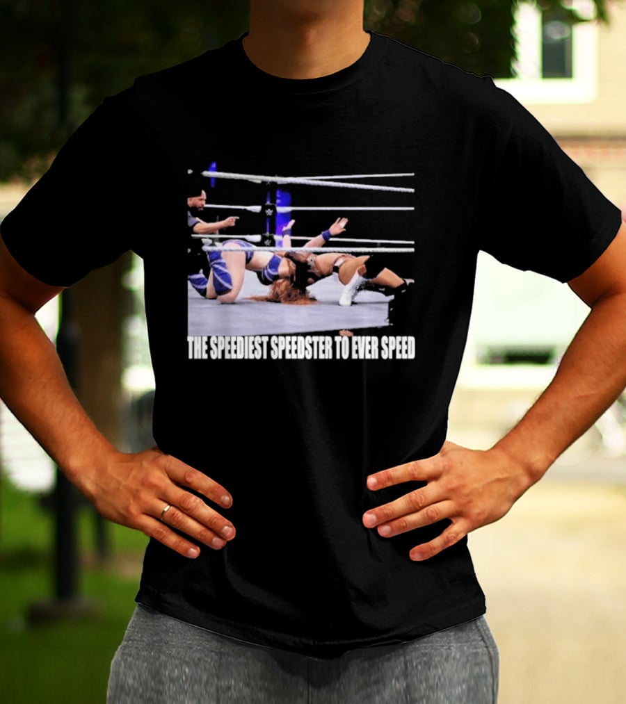 Wrensday Evolved The Speediest Speedster Wrestling Action Sequence T-Shirt