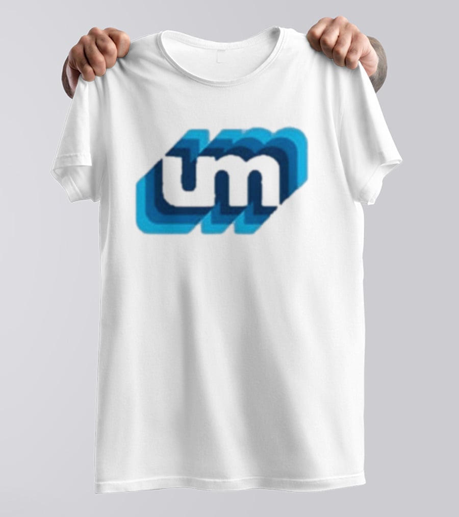 Umphrey's Mcgee Triple Wide Youth UM Overlapping Blue Letters T-Shirt
