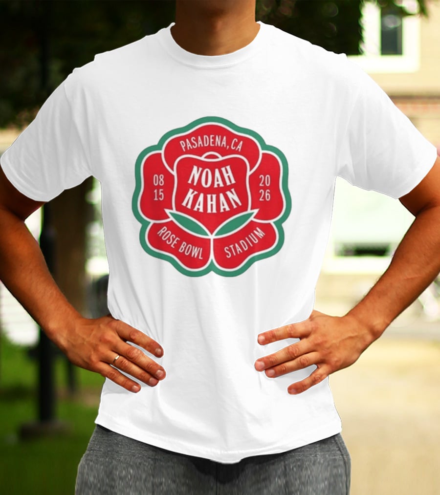 Noah Kahan Pasadena CA Rose Bowl Stadium 2026 August 15 T-Shirt