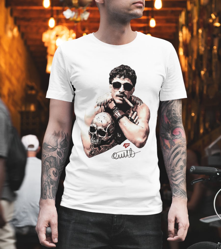 Smokilld Smokebreak Skull Tattoo Sunglasses Cigar T-Shirt