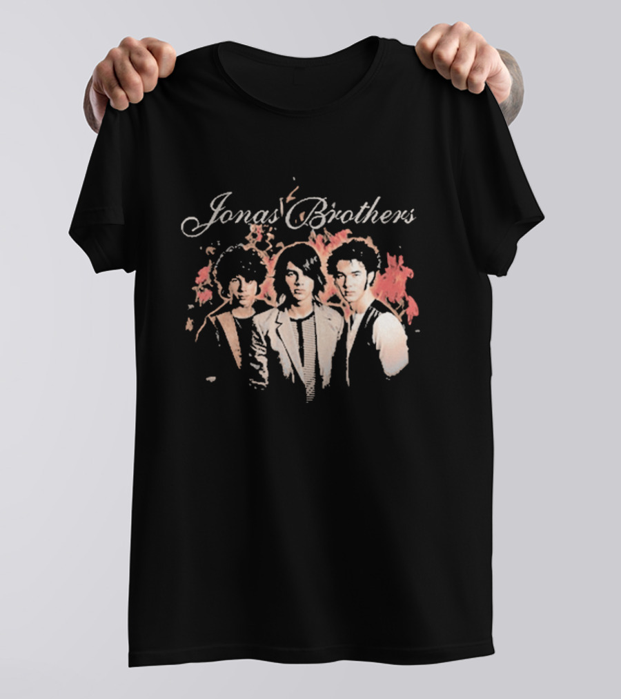 Jonas Brothers Fiery Backdrop Trio T-Shirt