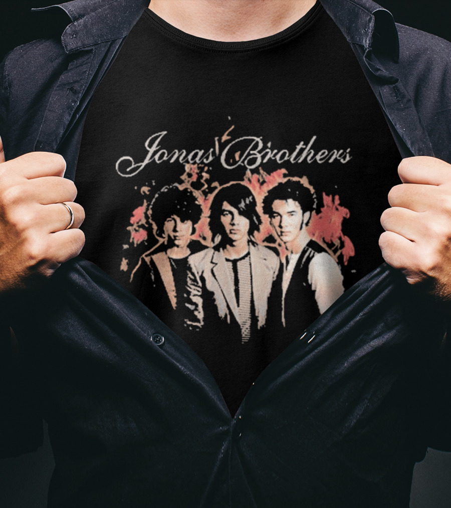 Jonas Brothers Fiery Backdrop Trio T-Shirt