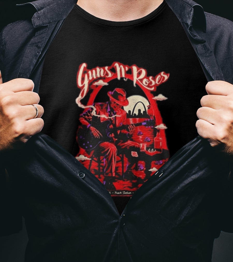 Guns N' Roses August 16 2026 St. Louis MO Busch Stadium Tour T-Shirt