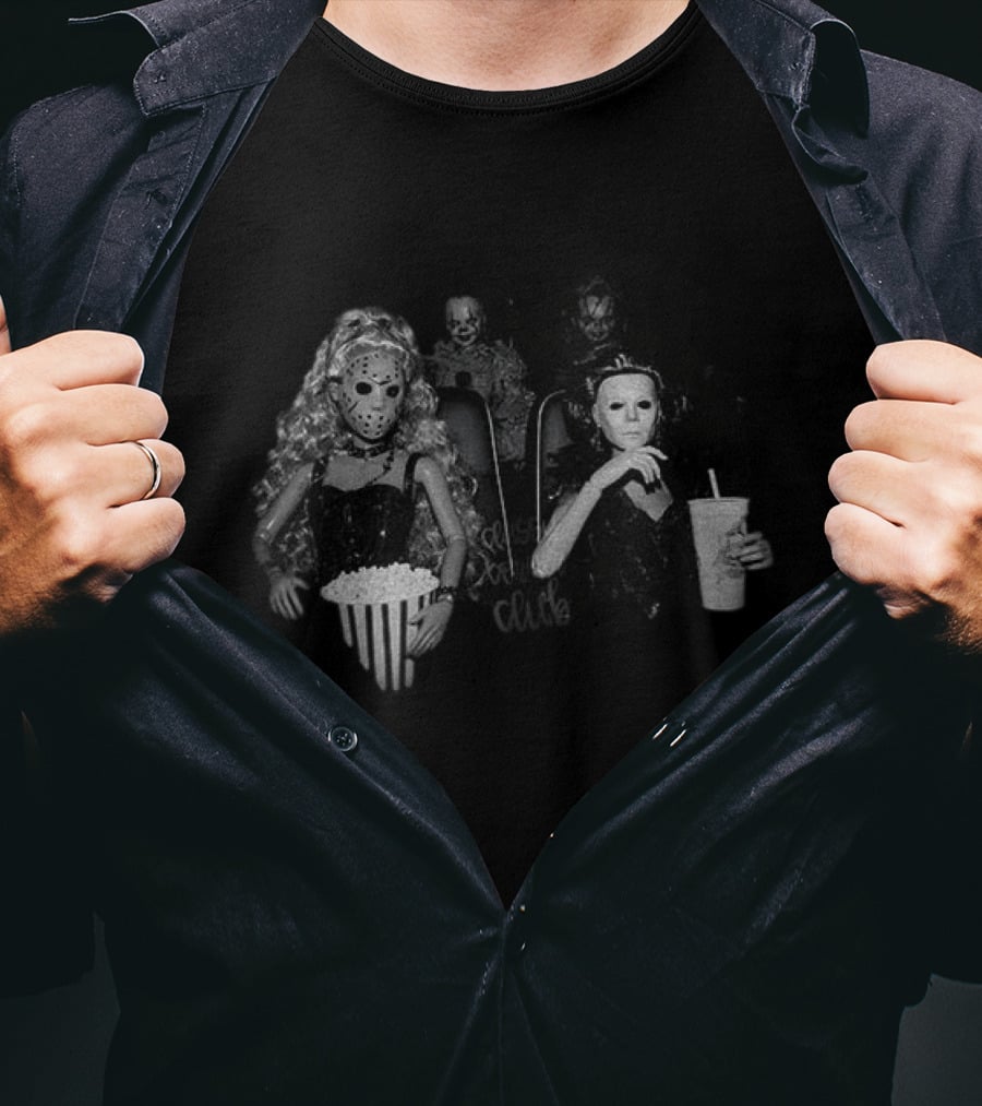 Horror Movie Dolls Jason And Michael Myers Cinema Halloween T-Shirt