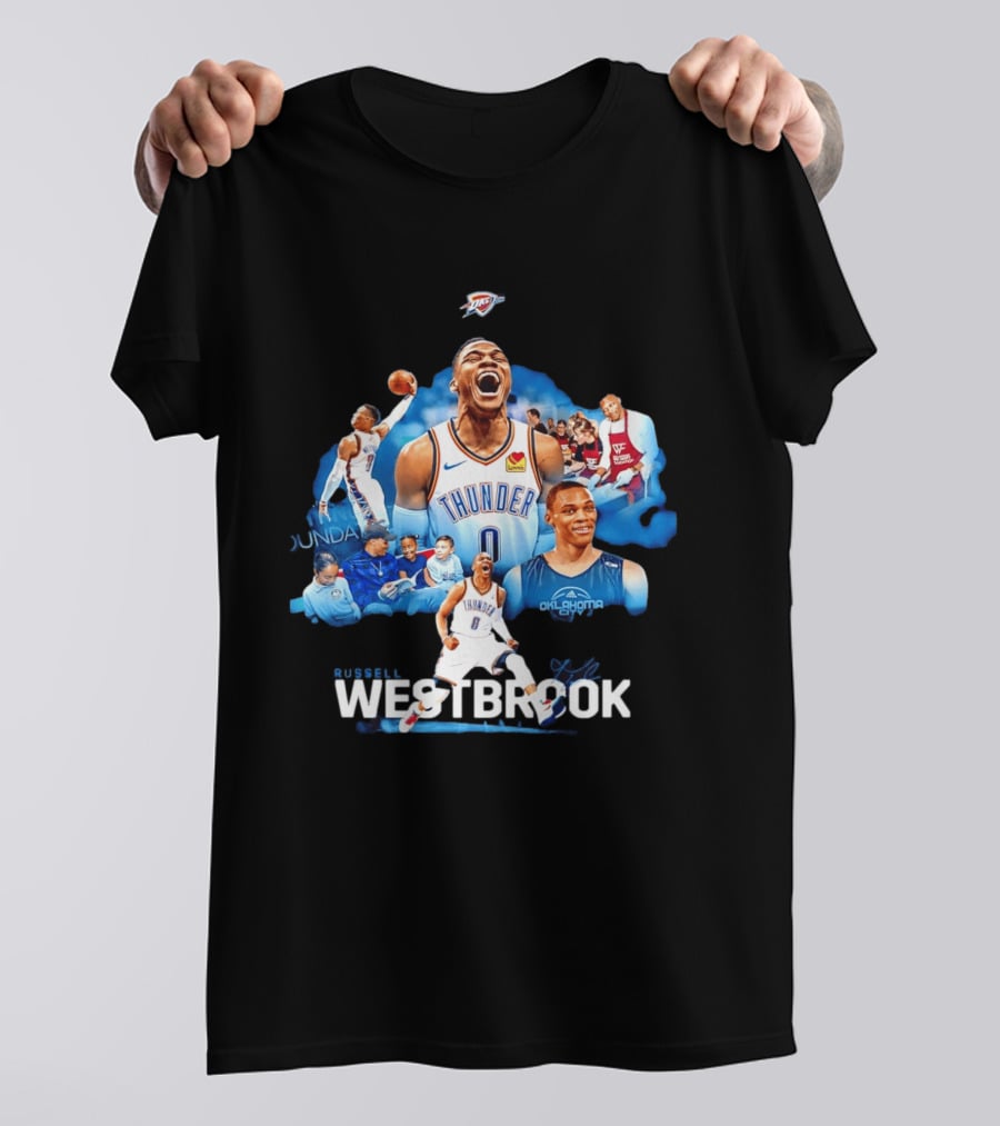 Russell Westbrook Thunder Basketball Oklahoma City Legends T-Shirt