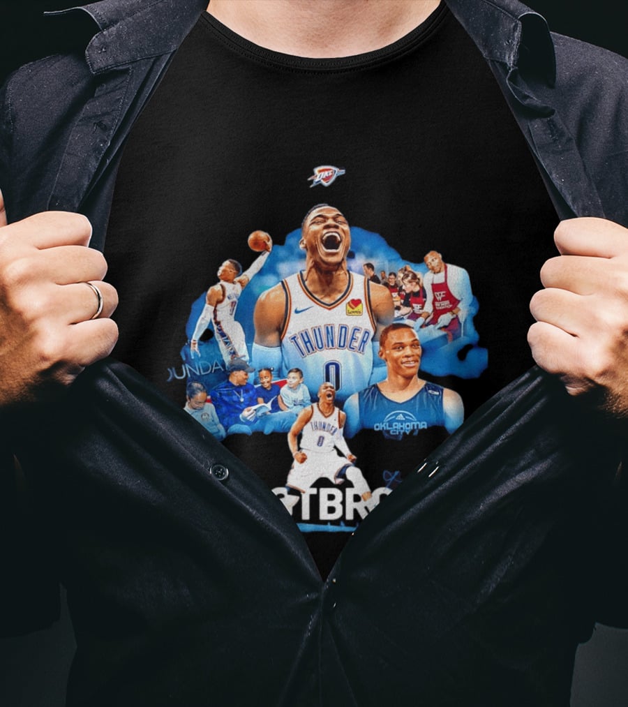 Russell Westbrook Thunder Basketball Oklahoma City Legends T-Shirt