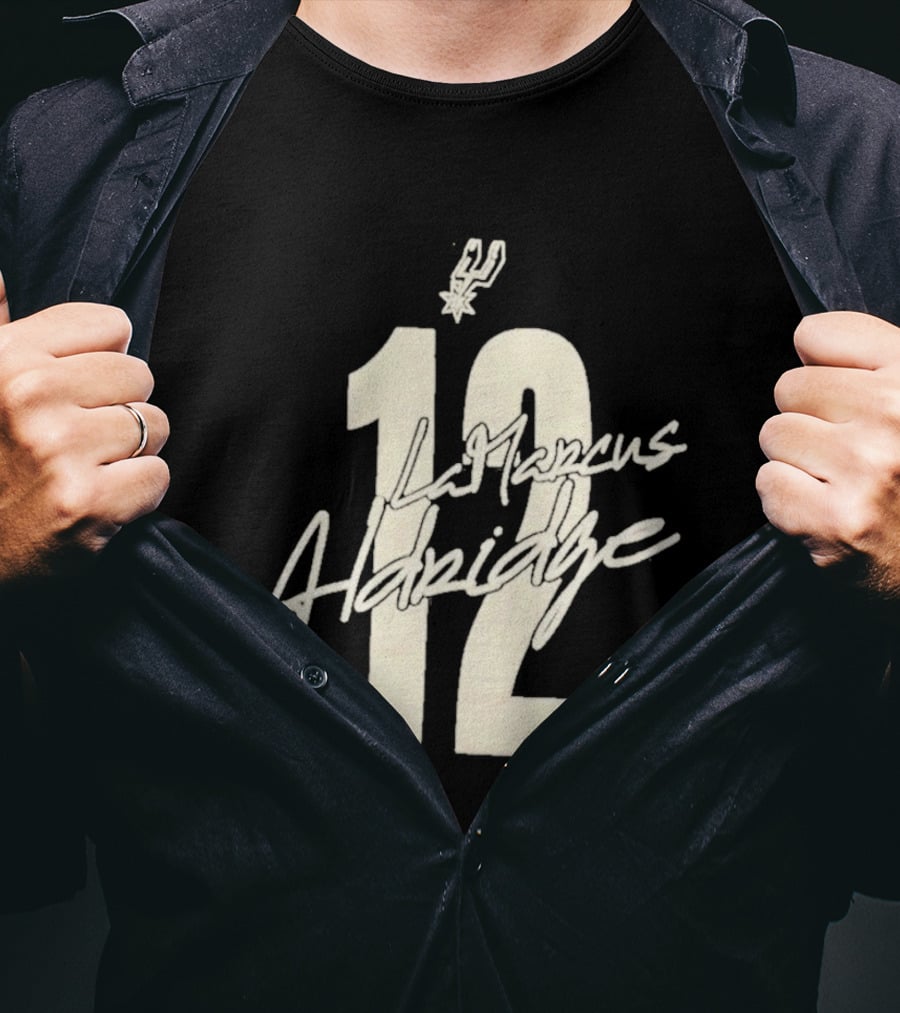 San Antonio Spurs LaMarcus Aldridge 12 NBA 2010s T-Shirt