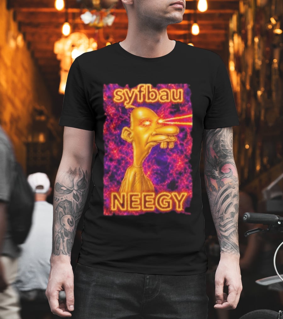 Syfbau Neegy Laser Eyes T-Shirt