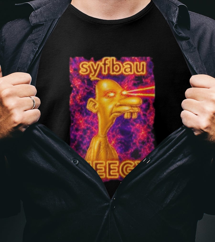 Syfbau Neegy Laser Eyes T-Shirt