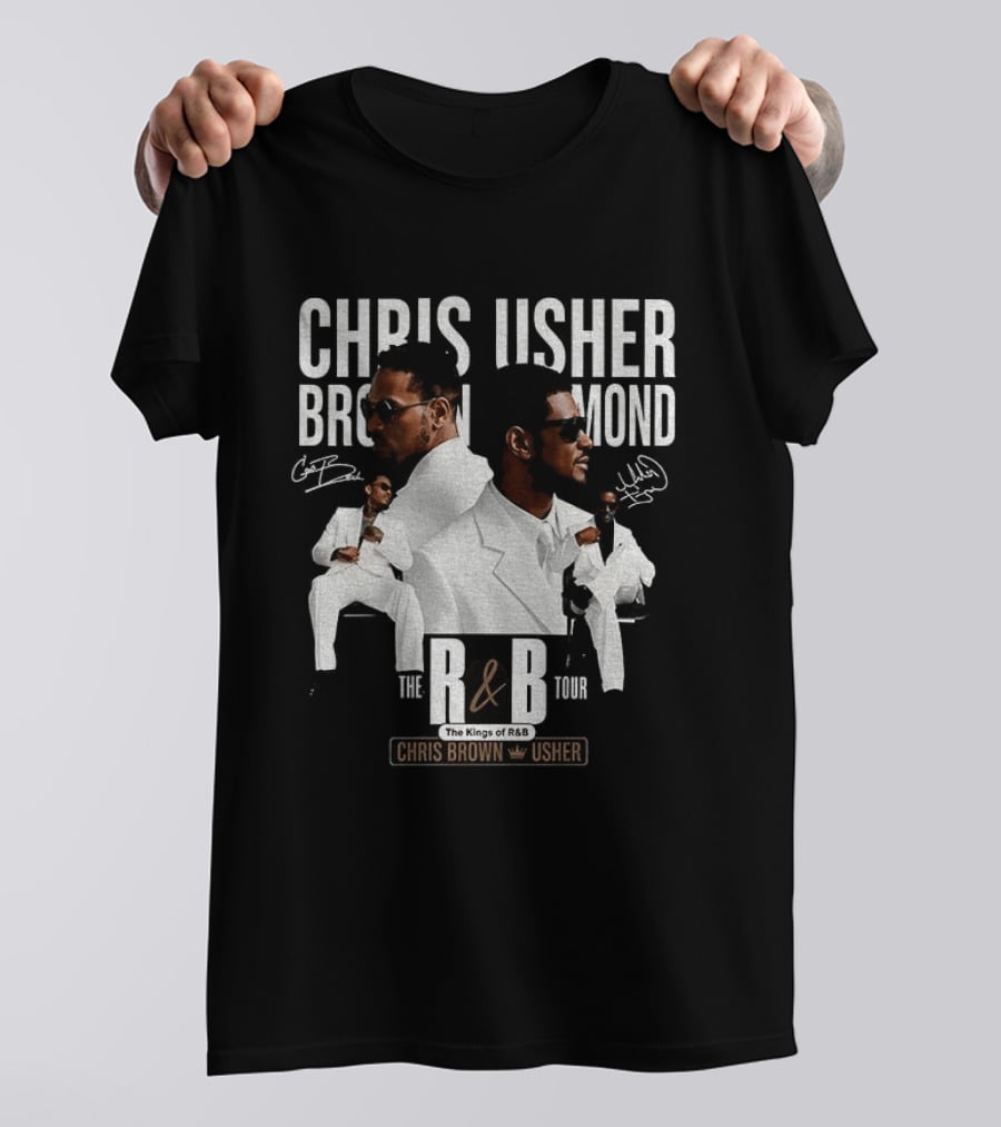 Chris Brown Usher The Kings Of R&B Tour 2026 T-Shirt