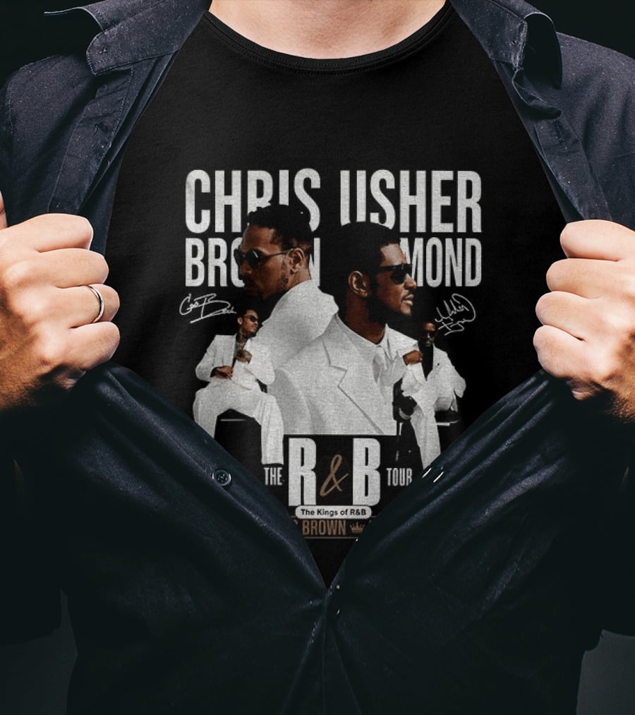 Chris Brown Usher The Kings Of R&B Tour 2026 T-Shirt