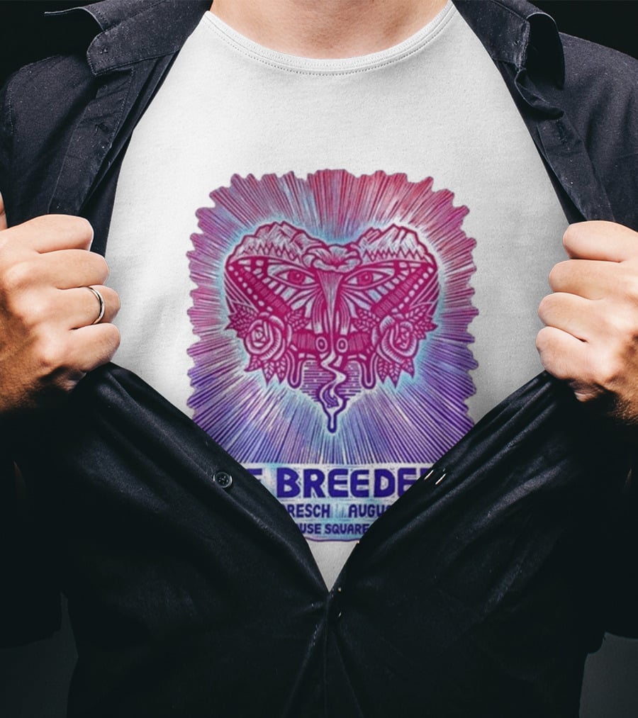 The Breeders With Team Dresch August 18 2026 Pioneer Courthouse Square Portland OR T-Shirt