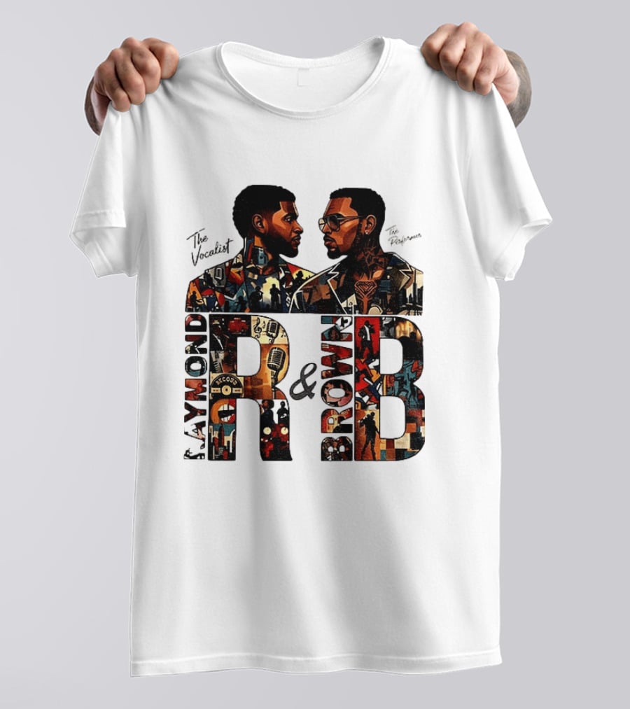 Usher Chris Brown Raymond R And B Tour 2026 Concert Hip Hop The Vocalist The Performer T-Shirt