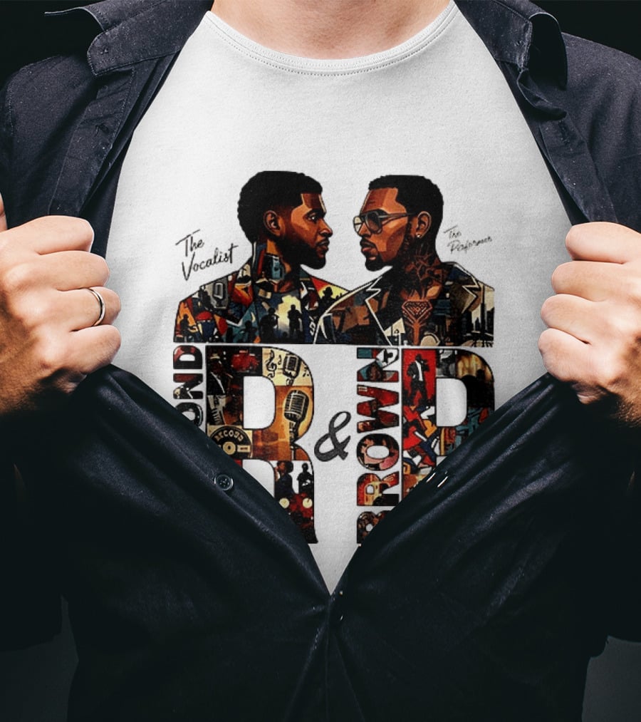 Usher Chris Brown Raymond R And B Tour 2026 Concert Hip Hop The Vocalist The Performer T-Shirt