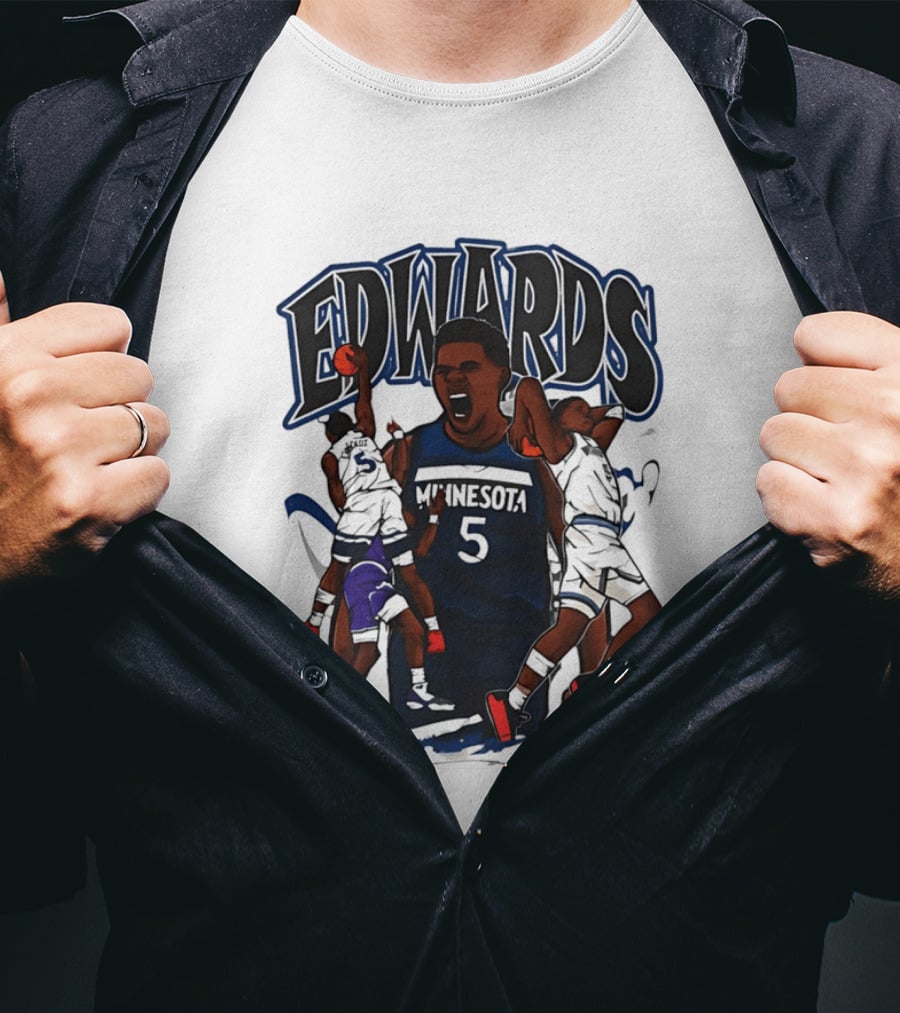 Minnesota Edwards Basketball Cartoon 5 T-Shirt