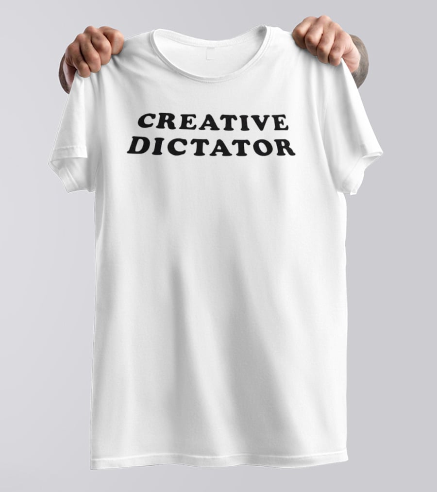 Creative Dictator Wavy Rounded Serif Font T-Shirt