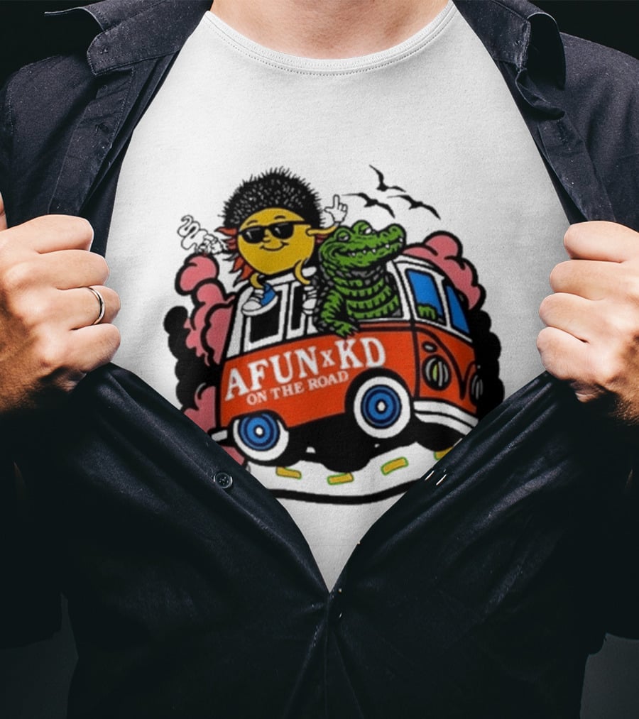 Kitchen Dwellers Andy Frasco AFUN X KD Tour 2026 On The Road Bus Adventure T-Shirt