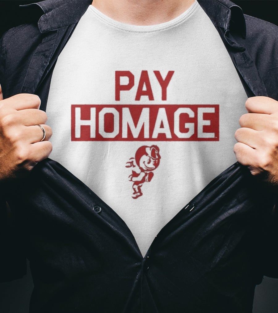 Ohio State Buckeyes NCAA Pay Homage Running Brutus T-Shirt