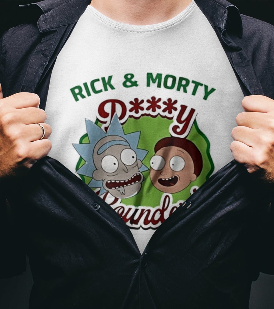 Rick And Morty P<strong></strong>y Pounders Cartoon Characters Green Portal T-Shirt