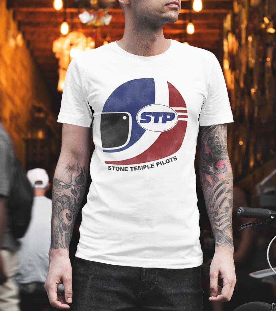 Stone Temple Pilots STP Helmet T-Shirt