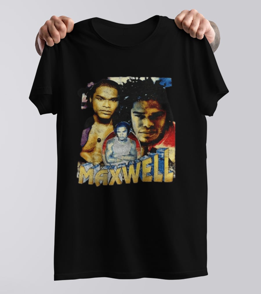 Maxwell 1990s Music Legend Collage T-Shirt