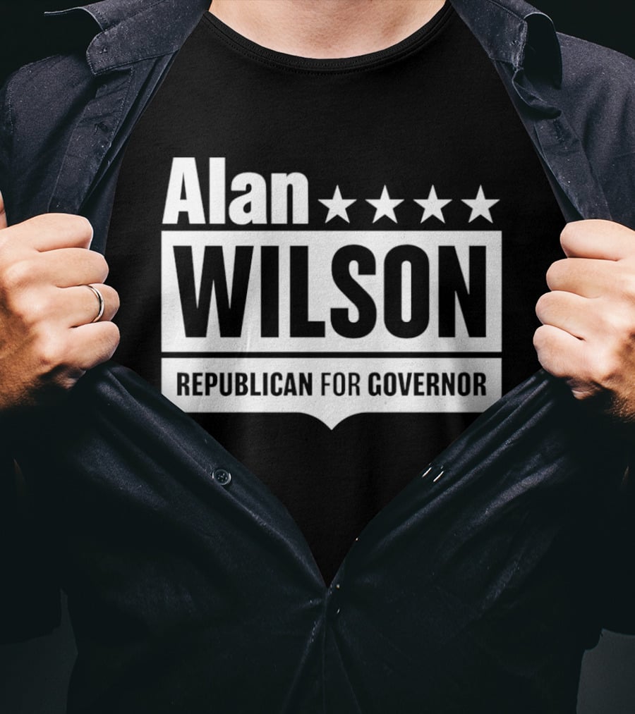 Alan Wilson Republican For Governor 2026 Election Campaign Stars T-Shirt