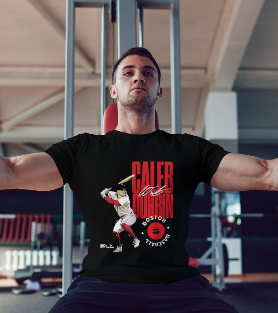 Caleb Durbin Boston Baseball Stamp Number 5 T-Shirt
