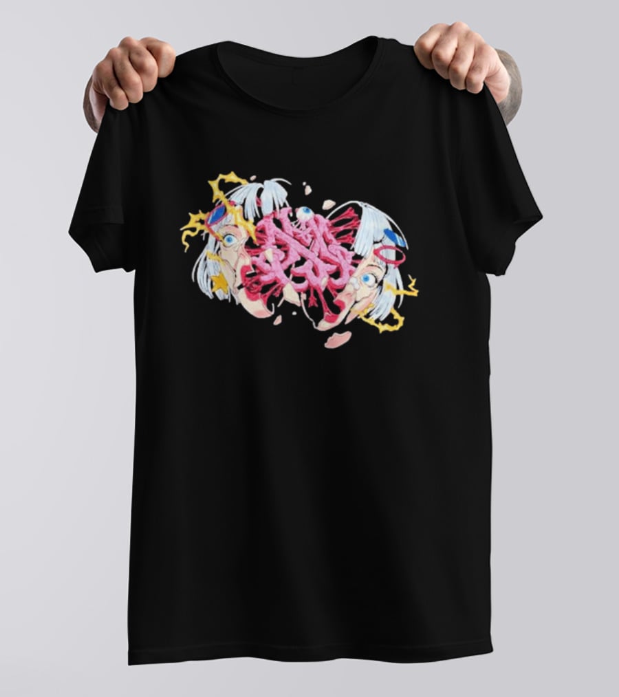Hghmnds Head Split Surreal Pop Art Explosion T-Shirt