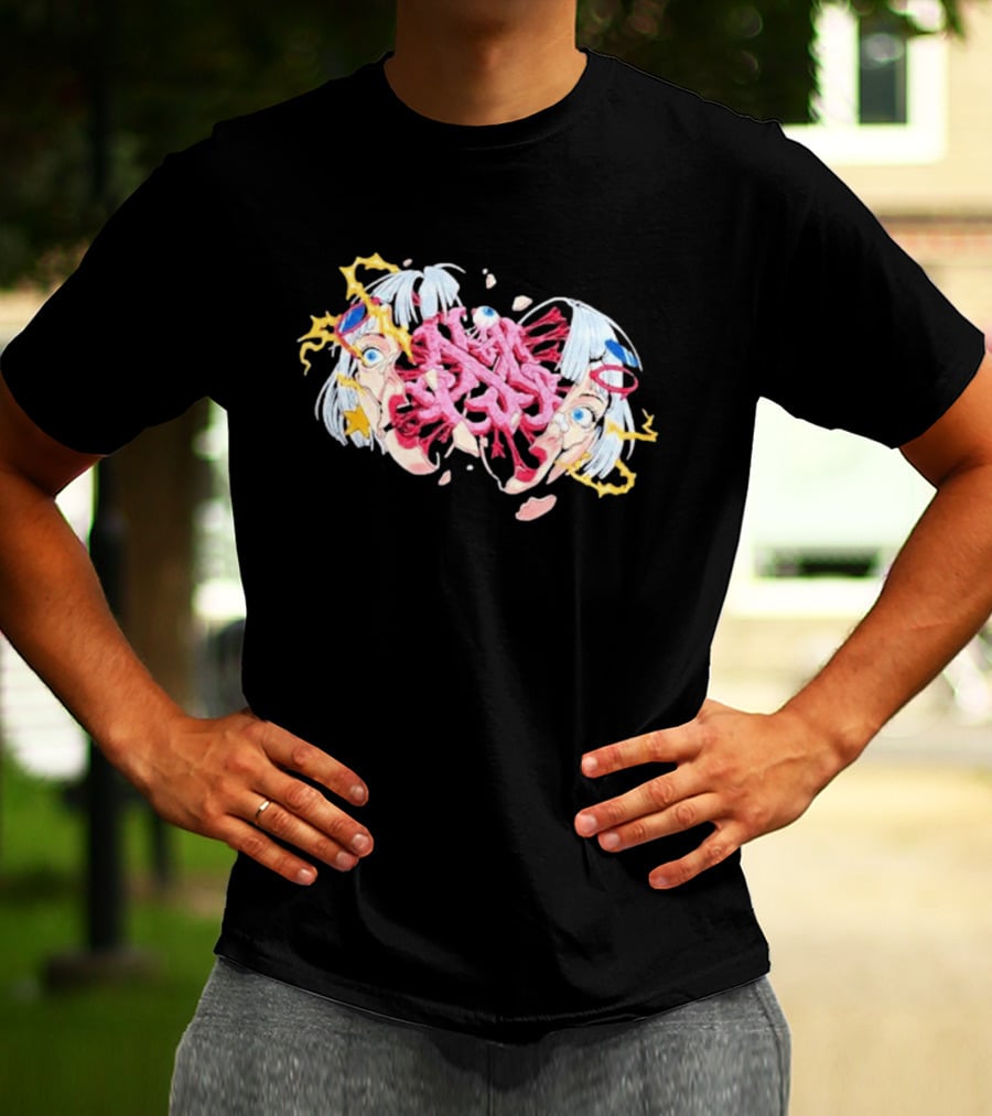 Hghmnds Head Split Surreal Pop Art Explosion T-Shirt