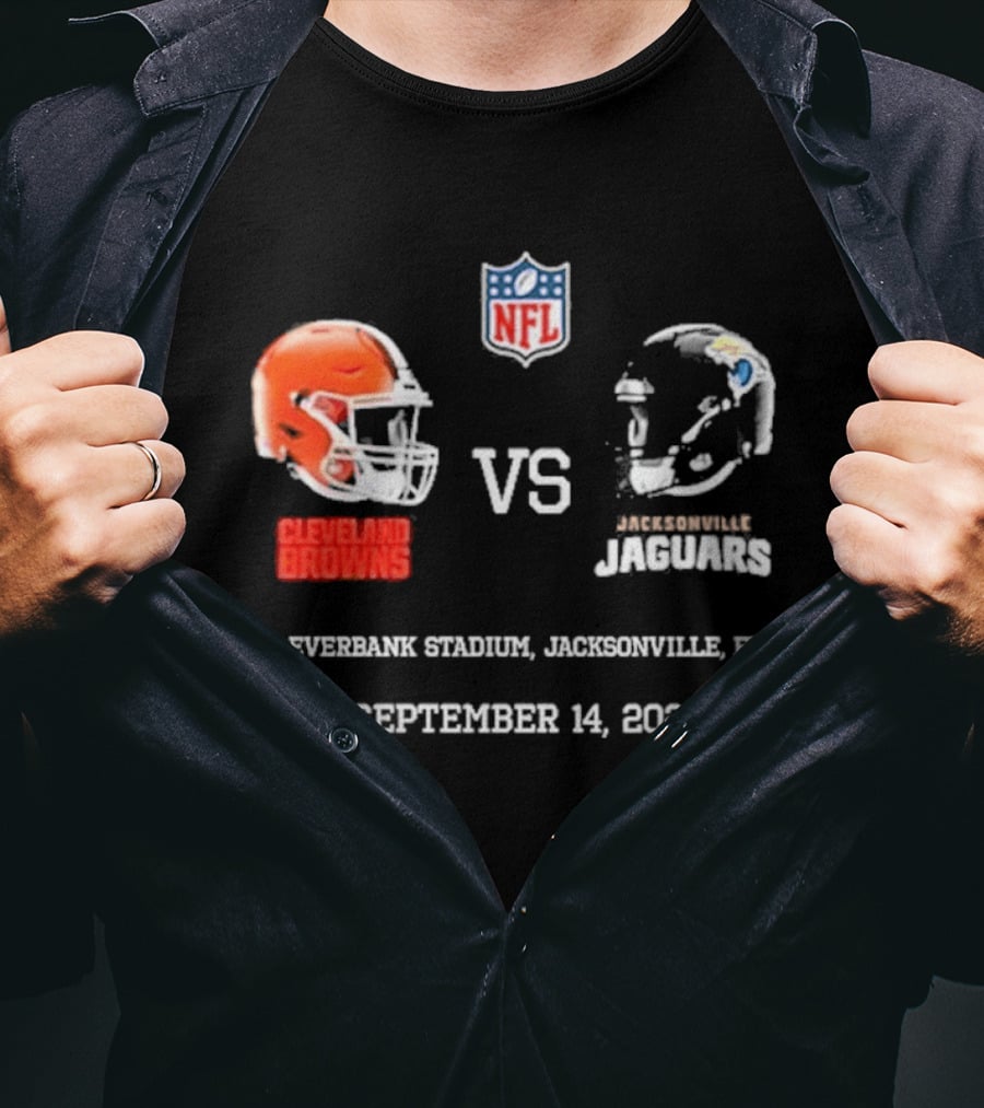 Cleveland Browns Vs Jacksonville Jaguars NFL EverBank Stadium Jacksonville FL September 14 2026 T-Shirt