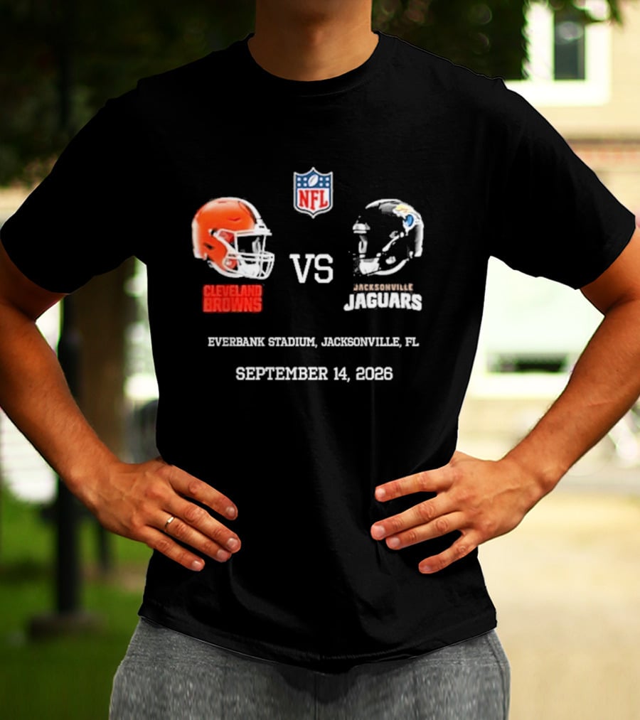 Cleveland Browns Vs Jacksonville Jaguars NFL EverBank Stadium Jacksonville FL September 14 2026 T-Shirt