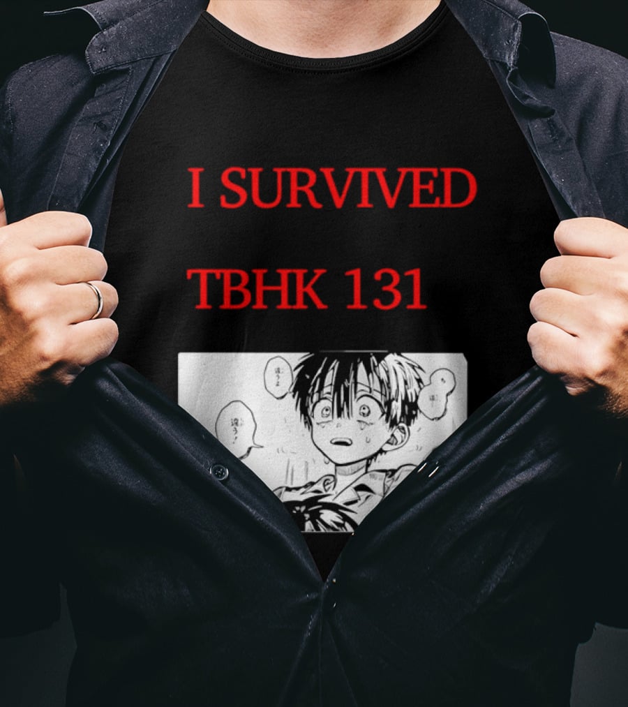 I Survived Tbhk 131 Crying Boy Manga Panel Japanese Comic Scene T-Shirt