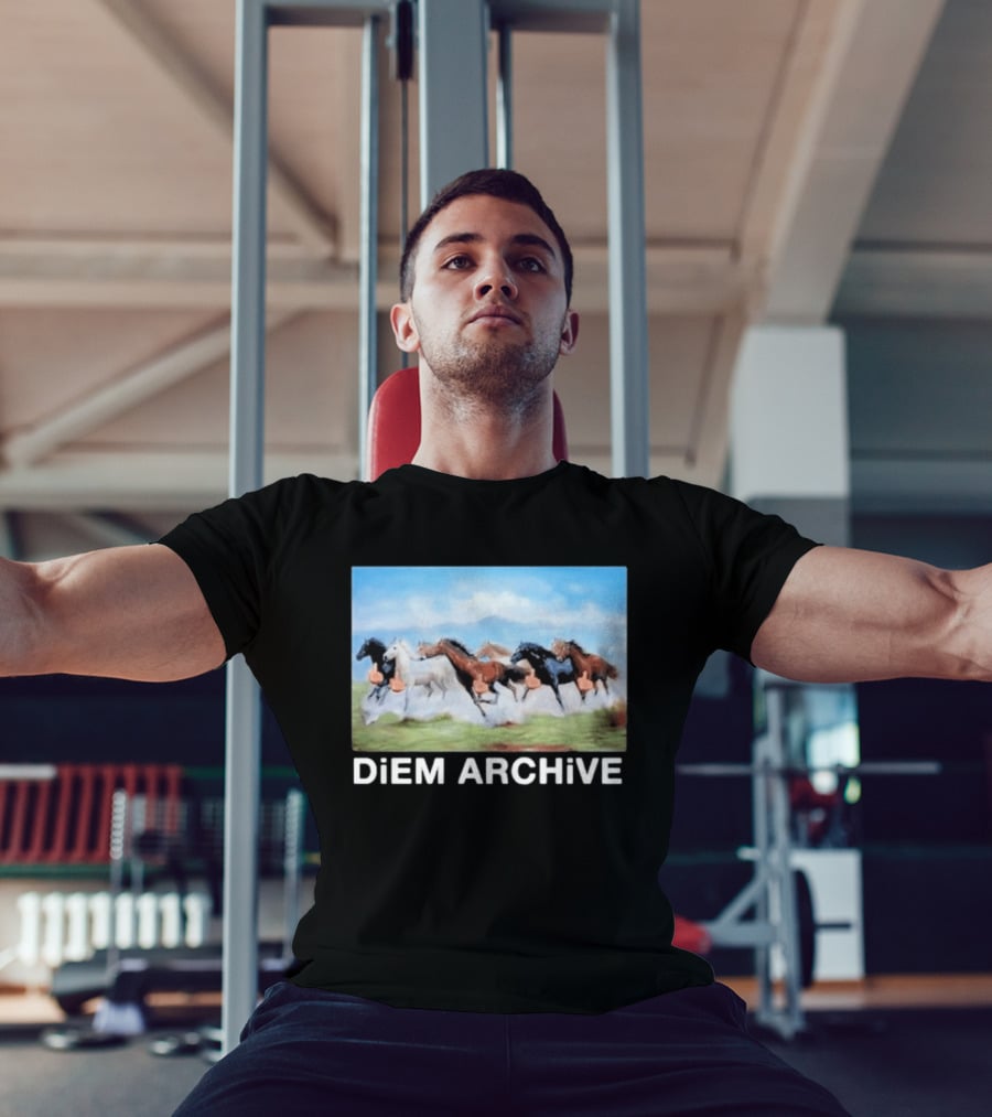 Diem Archive Running Horses Iconic Bet On A Horse T-Shirt