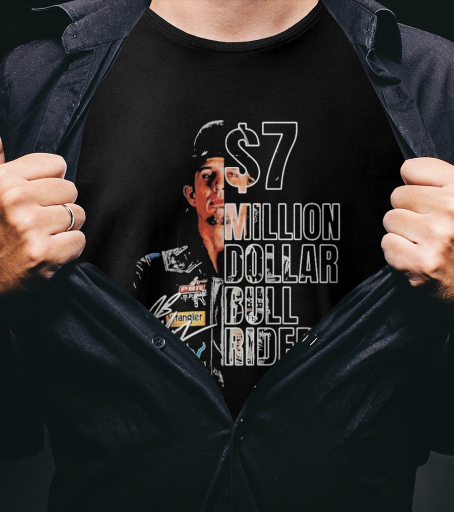 J B Mauney PBR $7 Million Dollar Bull Rider T-Shirt