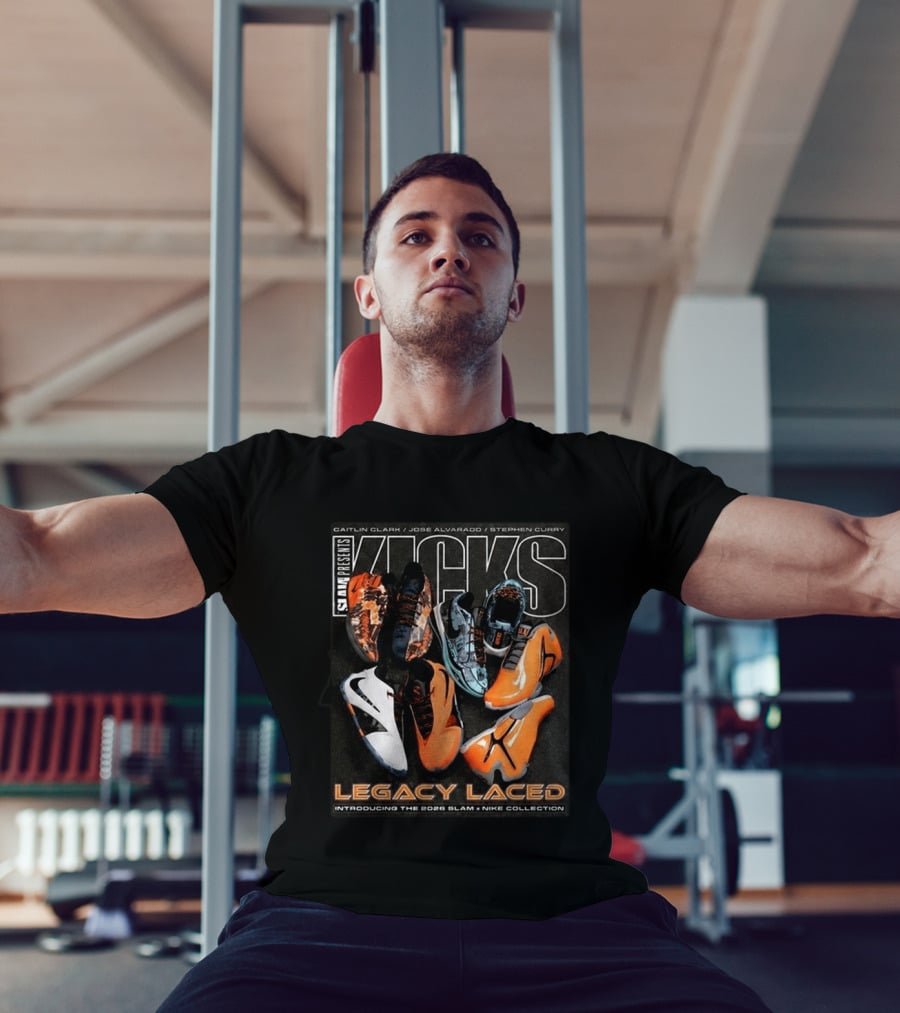 SLAM Presents KICKS Legacy Laced 2026 Introducing Caitlin Clark José Alvarado Stephen Curry Nike Collection T-Shirt
