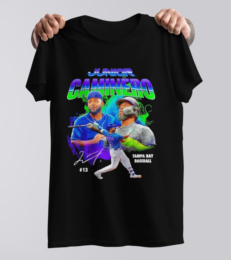 Junior Caminero Tampa Bay Baseball #13 2026 T-Shirt