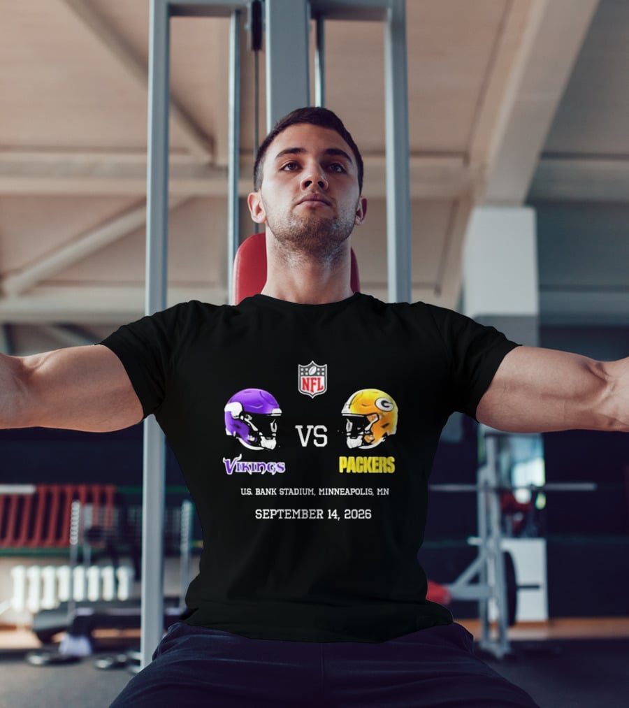Green Bay Packers Vs Minnesota Vikings NFL September 14 2023 US Bank Stadium Minneapolis MN T-Shirt