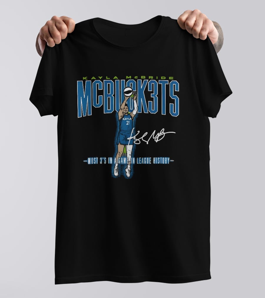 Kayla McBride MCBUCK3TS Most 3's In A Game In League History T-Shirt