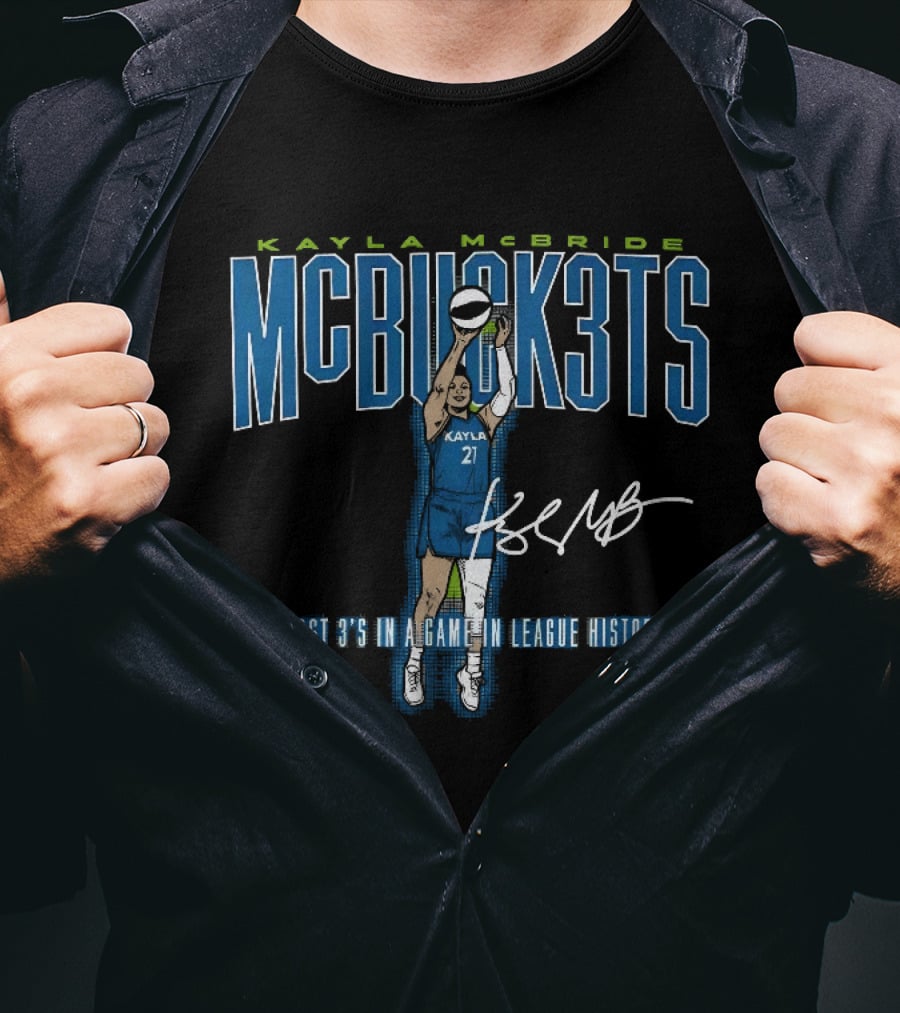 Kayla McBride MCBUCK3TS Most 3's In A Game In League History T-Shirt