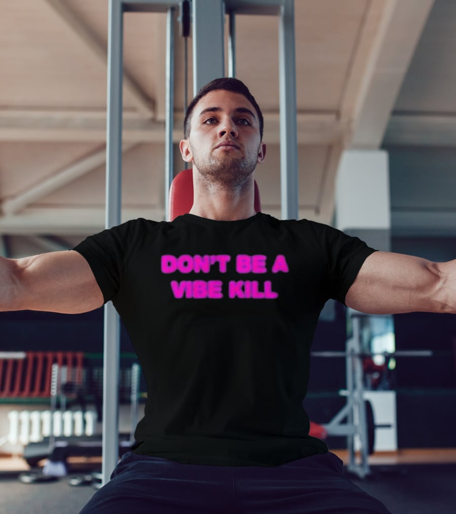 Madonna Don't Be A Vibe Kill Pink T-Shirt