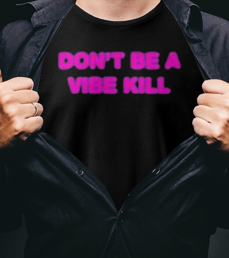 Madonna Don't Be A Vibe Kill Pink T-Shirt