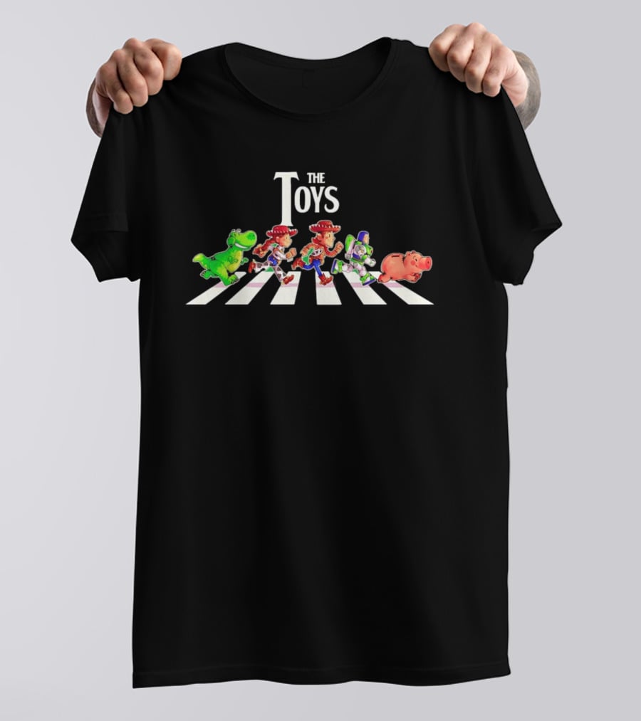 Rex Jessie Woody Buzz Lightyear Hamm The Toys Abbey Road T-Shirt
