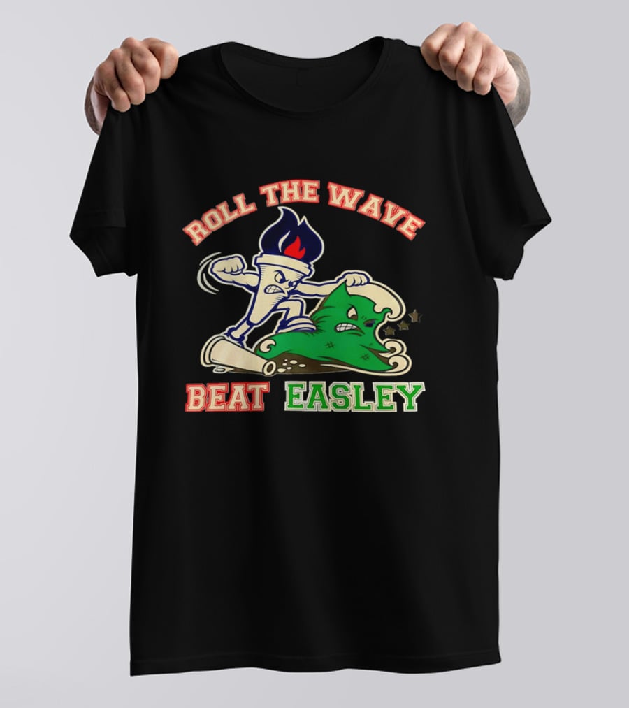Roll The Wave Beat Easley Torch Green Wave T-Shirt