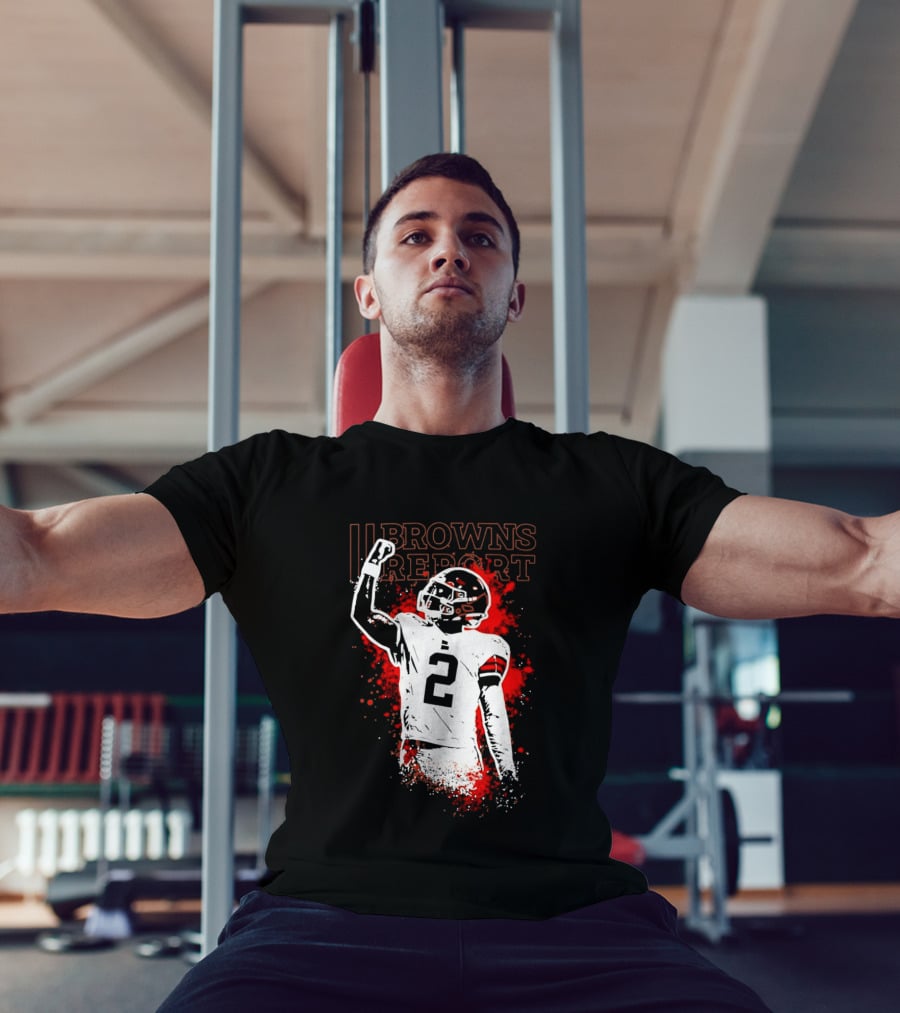 Shedeur Sanders Perfect Timing 2 Browns Report Cleveland Browns T-Shirt