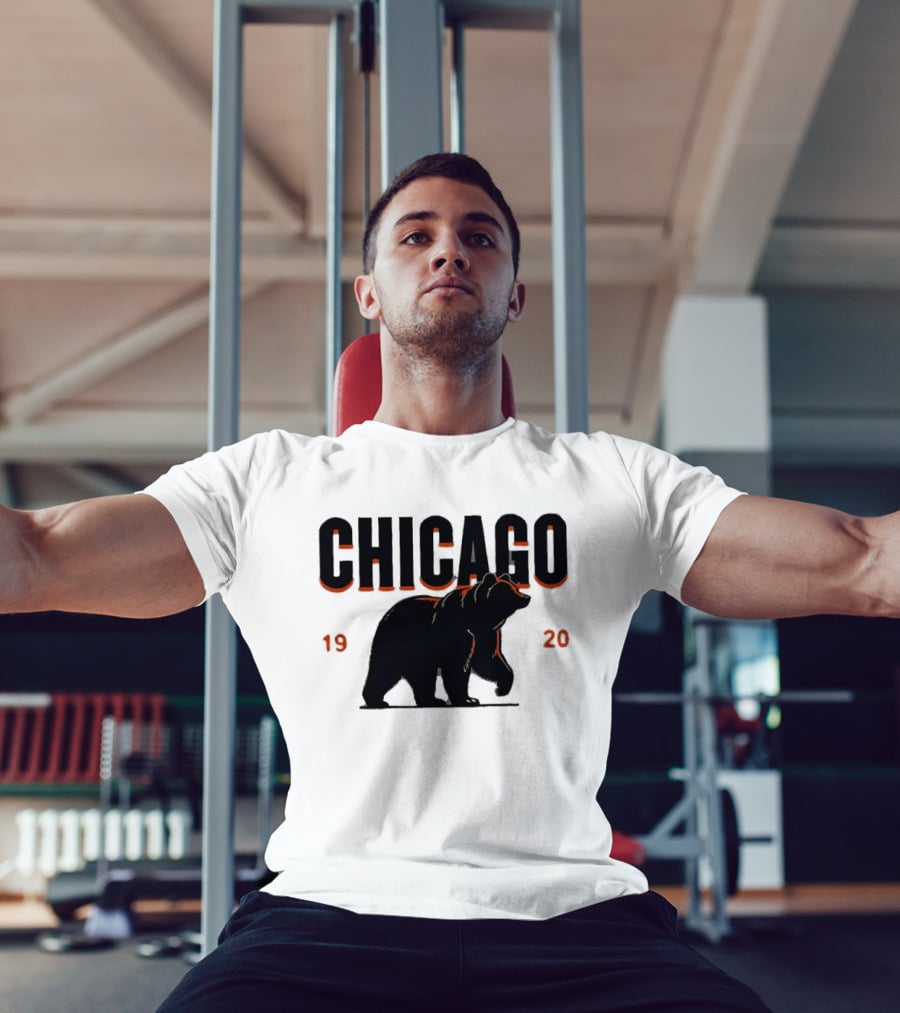 Chicago Bears 1920 Walking Grizzly Orange T-Shirt