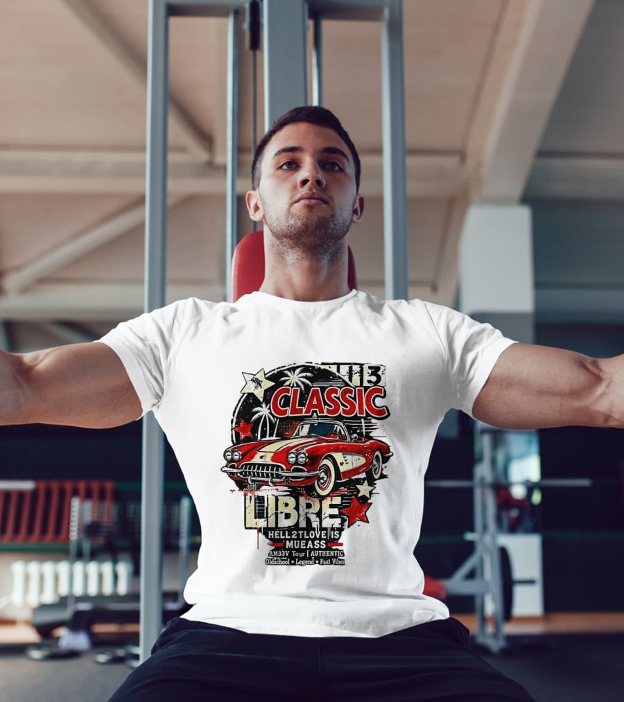 Classic Libre AM33V Tour Authentic Oldschool Legend Fast Vibes T-Shirt