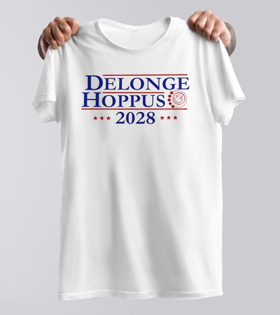 Delonge Hoppus 2028 Blink 182 Stars And Smiley Face T-Shirt
