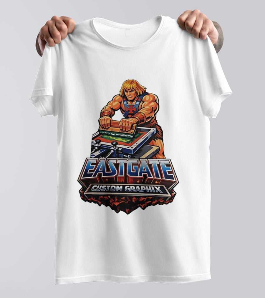 Eastgate Custom Graphix He Man Screen Printing T-Shirt